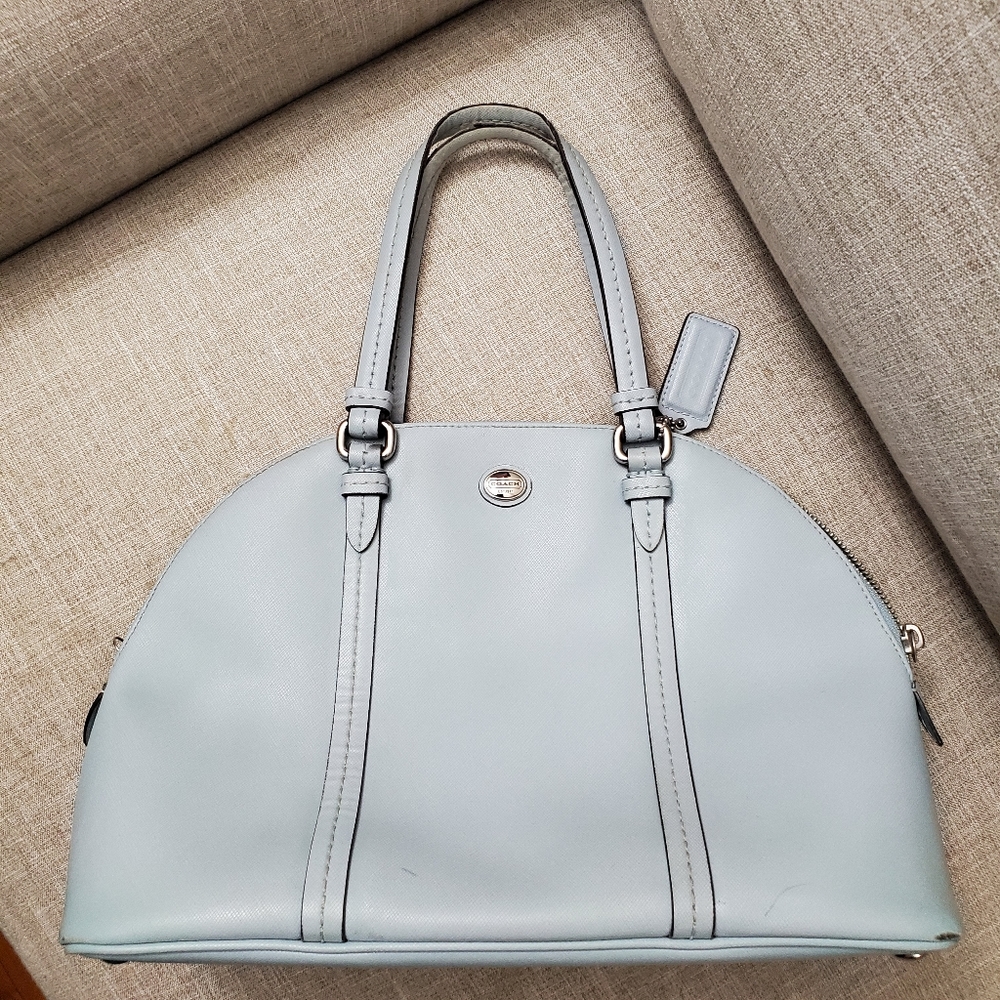Authentic Coach women's purse baby blue
